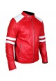 Fight Club Brad Pitt Tyler Durden Kids Red Leather Jacket